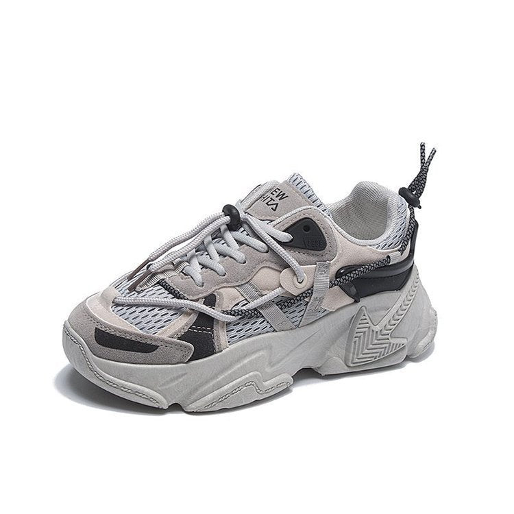 New Summer All-black Sneakers For Women Korean Edition