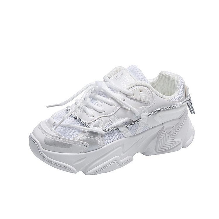 New Summer All-black Sneakers For Women Korean Edition
