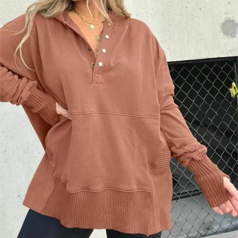 Loose Casual Thread Patchwork Top Women