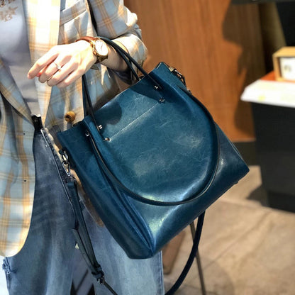 Genuine Leather High-grade Large Capacity Shoulder Bag