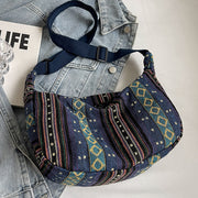 Large Capacity Ethnic Style New Fashion Crossbody Dumpling Bag Women