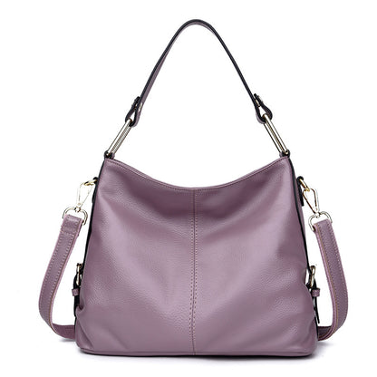 Fashion Genuine Leather Portable Crossbody Bag