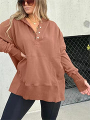 Loose Casual Thread Patchwork Top Women